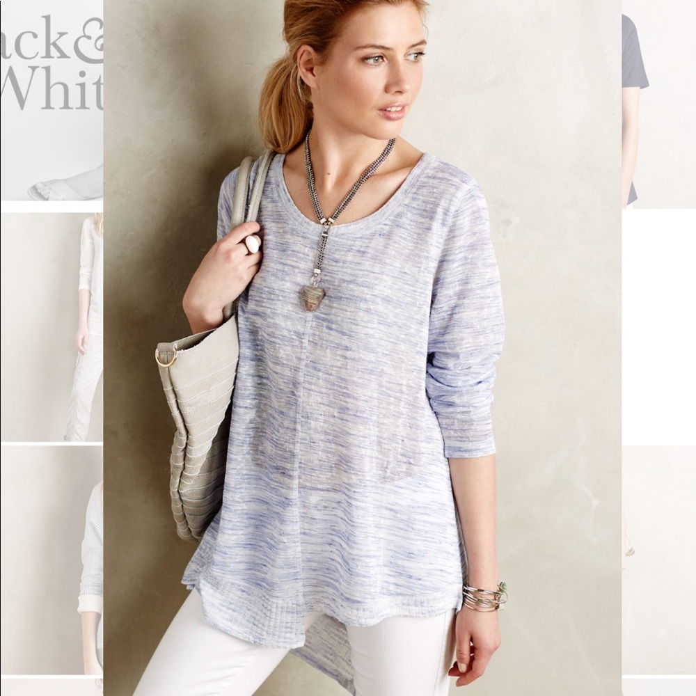 ⭐️ ANTHROPOLOGIE: Blue Knit Top